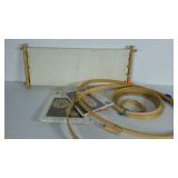 Group of embroidery hoops, two needlework kits