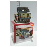 Lighted village building, Watermill. With light