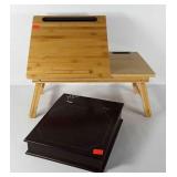 Lap desks, adjustable serving/writing table