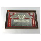 Advertising,  Budweiser framed mirror, 26x18