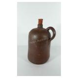 Stoneware whiskey jug, 11 1/2" h, condition as