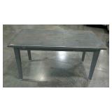 Work table, metal legs, 34 x 60,
