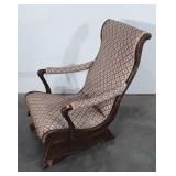 Antique Platform Rocking Chair, gooseneck style