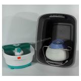 Conair foot soak tub (not tested) and Walgreens