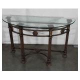 Foyer Hall Table, Column design metal