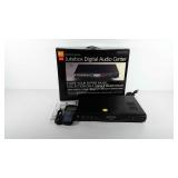 Jukebox digital audio center with box, powers up