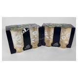 Anchor Hocking ice tea glasses, two sets of four,