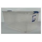 16 gallon Sterlite storage tote with lid.