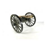 Brass and Cast Iron Canon, 21" wide, 31" deep,