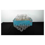 Prismcut Williamsport punch bowl set with