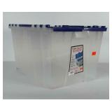 12 gallon Tuff Crate with interlocking lid.