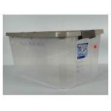 Sterlite 19 gallon storage tote with lid.