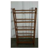 Media storage shelves, 46" tall