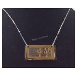 Message necklace, 18in Stainless steel