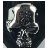 Size 12 skull ring stainless steel