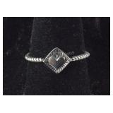 Size 6 Sterling silver heart ring