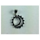 Sterling silver moon and sun pendant