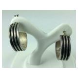 Sterling silver hoop earrings