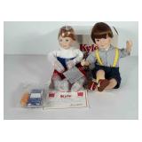 Two porcelain dolls from The Danbury Mint