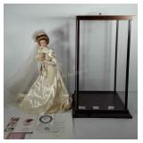The Gibson girl bride porcelain doll by Franklin