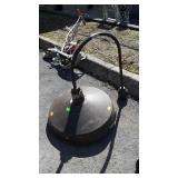 Light Fixture, 20" dia shade, arched pole type,