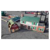 2 metal houses lazy day Farm and house