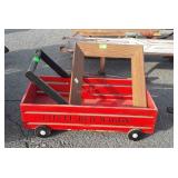 Little Red Wagon for display and picture frame