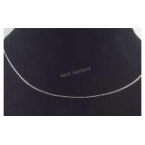 18 inch Italian sterling find cable link pendant