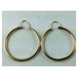 14k gold hoop earrings tested 1.9g
