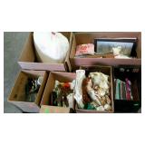 Skid lot: stuffed animals, glasswares, egg crate