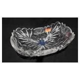 Brama hand made crystal bowl, 11x7
