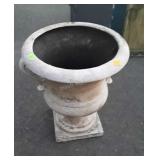 Heavy fiberglass planter, 16 inches wide