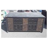 Metal deck box, measures 30 in deep X 57 inches