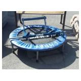 Exercise trampoline and exercise bar code PB