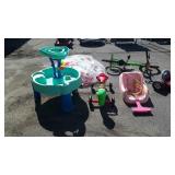 Three-piece lot Radio Flyer ride on worm , Step 2