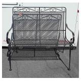 Wrought iron bench, 40 in Long