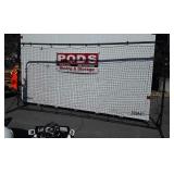 Sports net, bracket rusted out one side