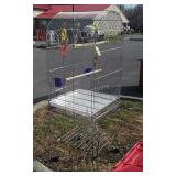 Bird cage approximately  55 inches tall and 20
