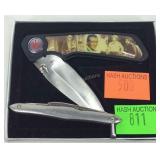 John Wayne pocket knife and a Fuller letter