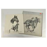 Two Frank A. Packlick signed horse racing prints,
