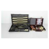 Portable board games, includes backgammon,