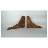 Wooden gingerbread brackets. Sides measure 16" &