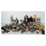 Star Wars toys and action figures.  Some may be