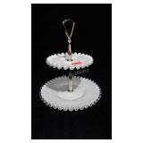 Fenton Silvercrest two tier tidbit server,