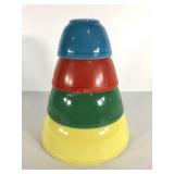 Pyrex primary colors nesting mixing bowls