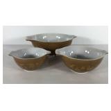 Pyrex Early American Cinderella bowls, 441, 442