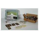 Hardware lot: cabinet door hinges and light