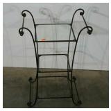 Glass top plantstand. Missing lower glass shelves