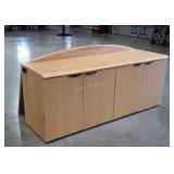Office Furniture lot, 6ft long 4 door Credenza,