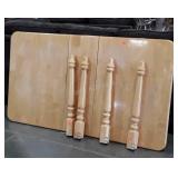 Maple Kitchen Table, has legs but No Nuts to